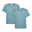 2x T-shirts Lin - Bleu - Homme
