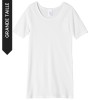 Tee-shirt blanc en coton - Grande taille femme | Lemahieu