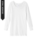 T-shirt Grande taille - Interlock coton - Manches longues