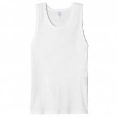 Tee shirt sans manche - Blanc - 100% Coton - Débardeur Homme | Lemahieu