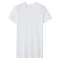 T Shirt Chaud Homme Blanc Col V