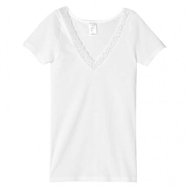 T-shirt Femme - Dentelle - Blanc