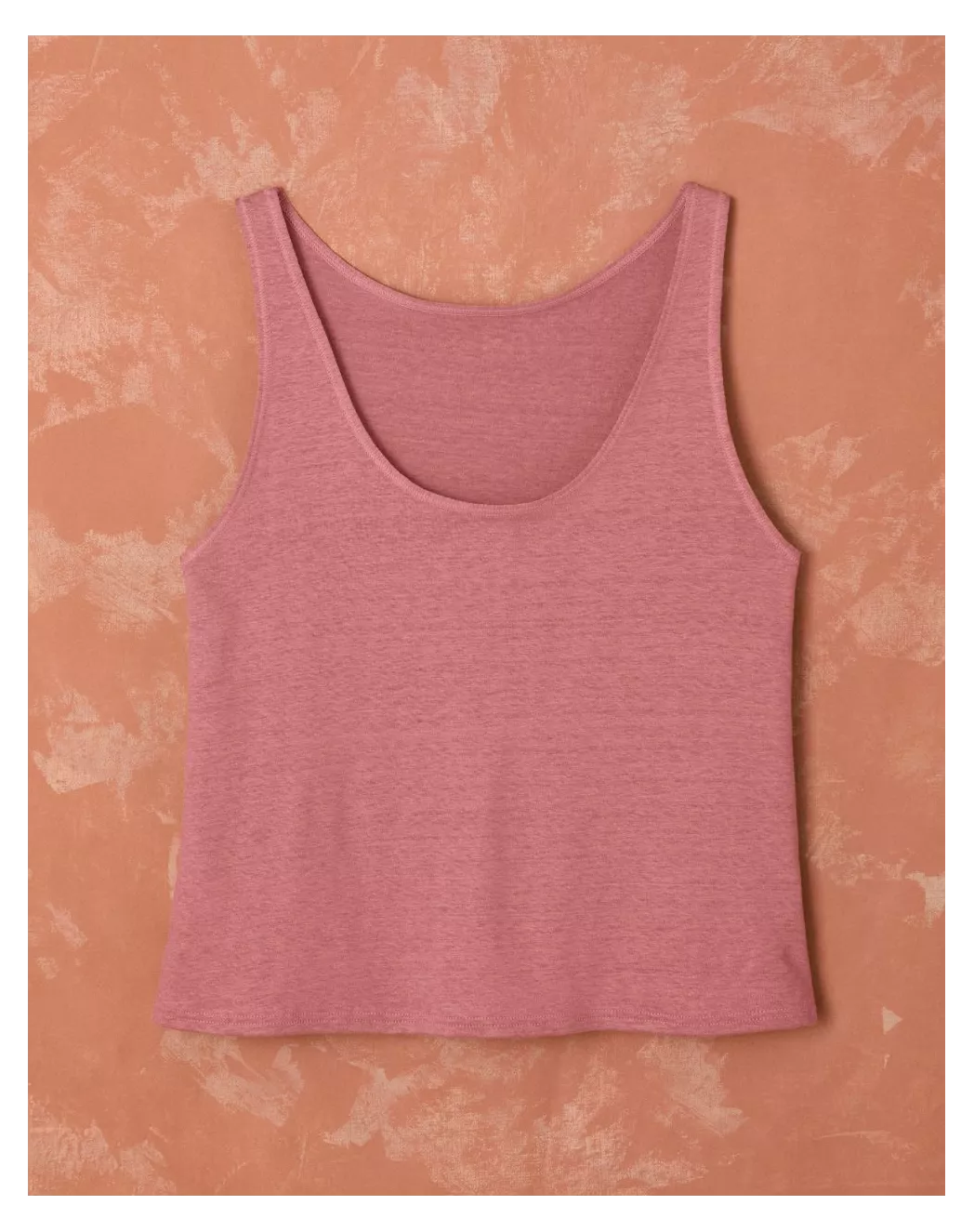 Débardeur femme lin français - Rose - Made In France | Lemahieu