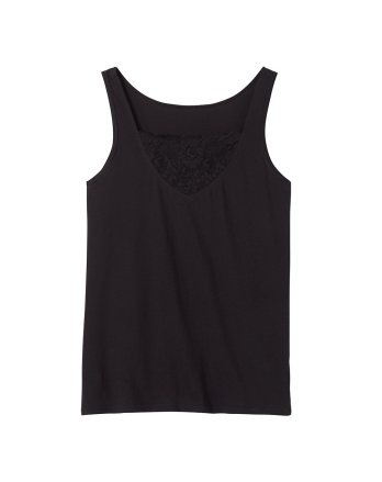 LEMAHIEU COLLECTIONS - Débardeur Femme - Dentelle - Noir