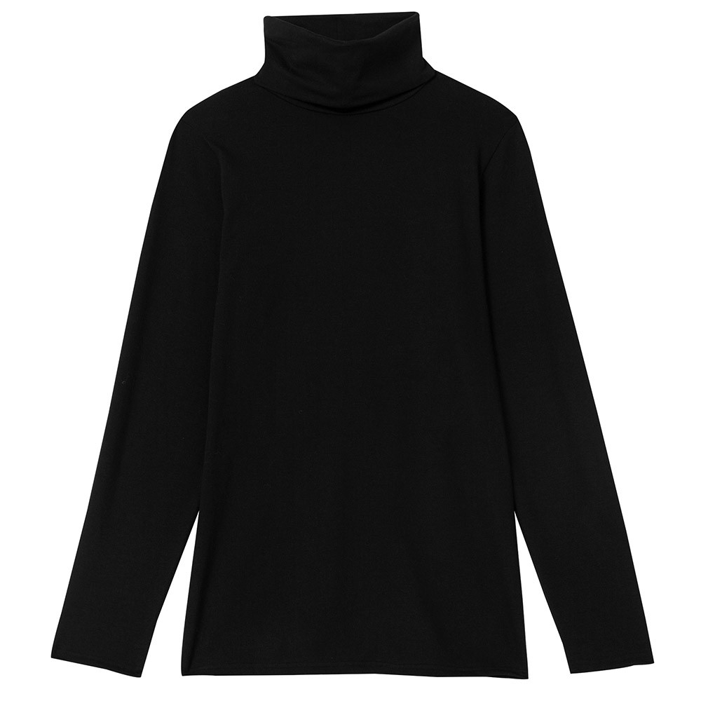 Sous Pull Femme Col Roule Noir Made In France Lemahieu