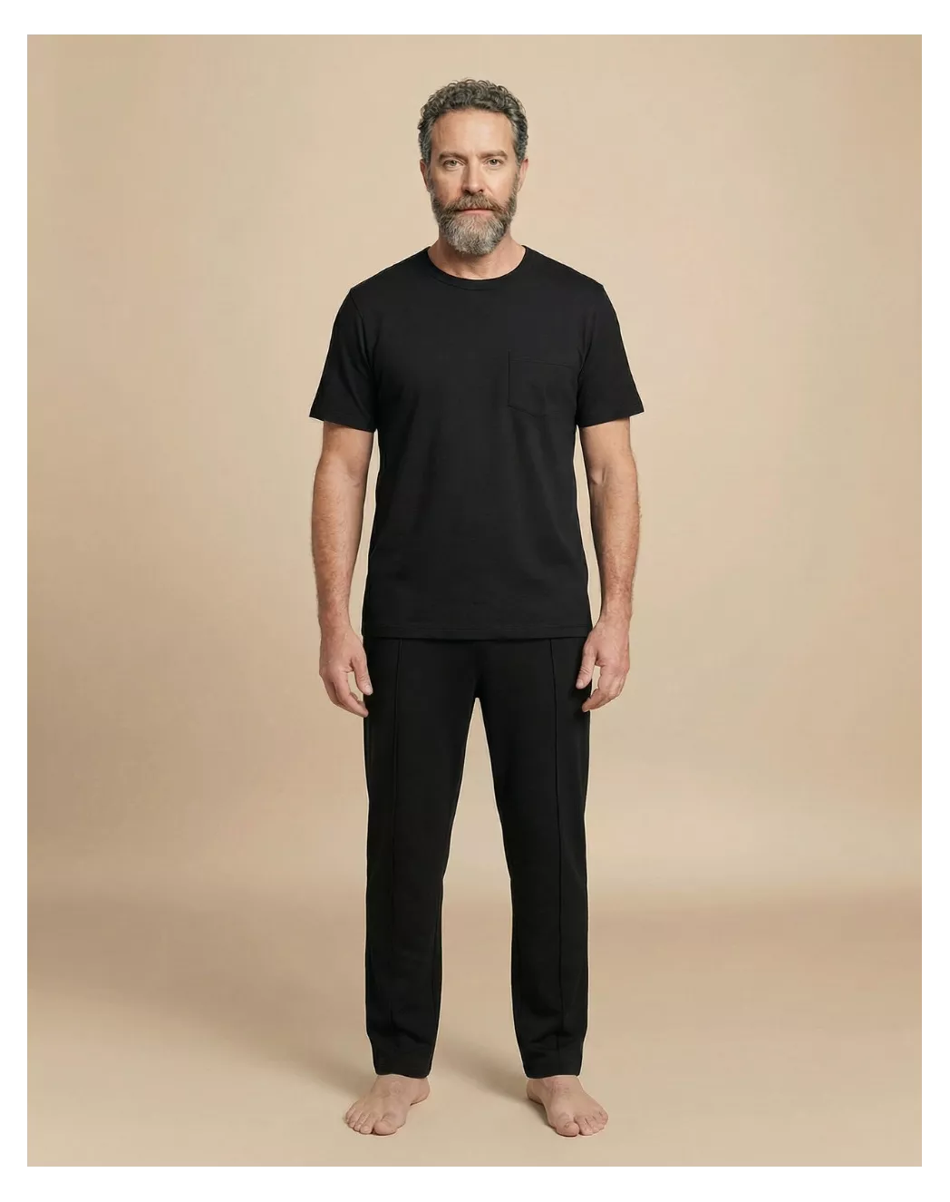 Pantalon coton modal - Noir