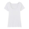 T-shirt point de bourdon - La Flâneuse - Blanc