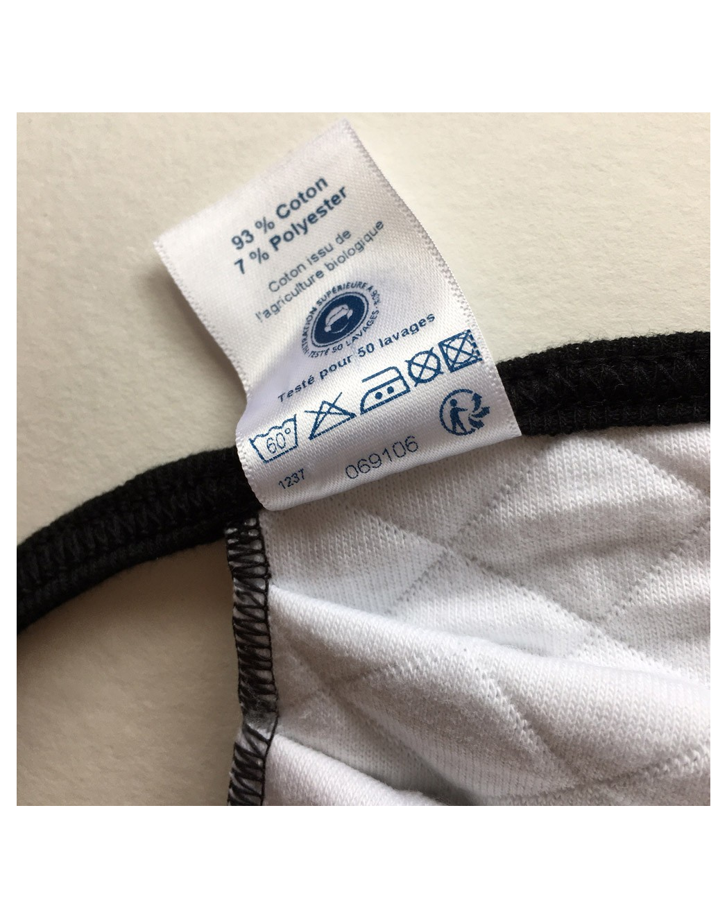 Masque coton bio - Adulte - Blanc | Lemahieu