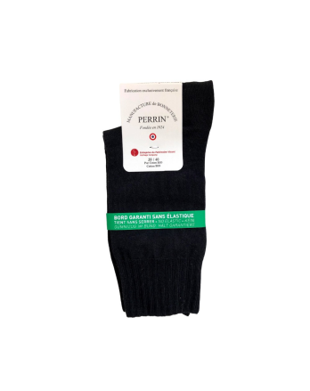 Chaussettes sans élastique Coton bio - Marine