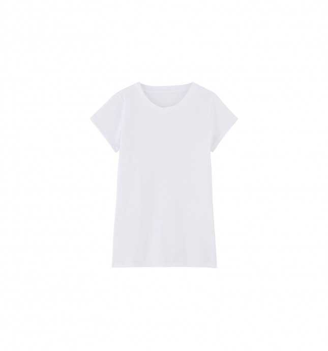 Pyjama T-shirt et Caleçon court Femme - Blanc et Océan