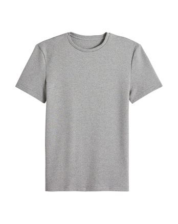 T-shirt épais en coton bio - Gris
