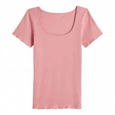 T-shirt point de bourdon - La Flâneuse - Rose