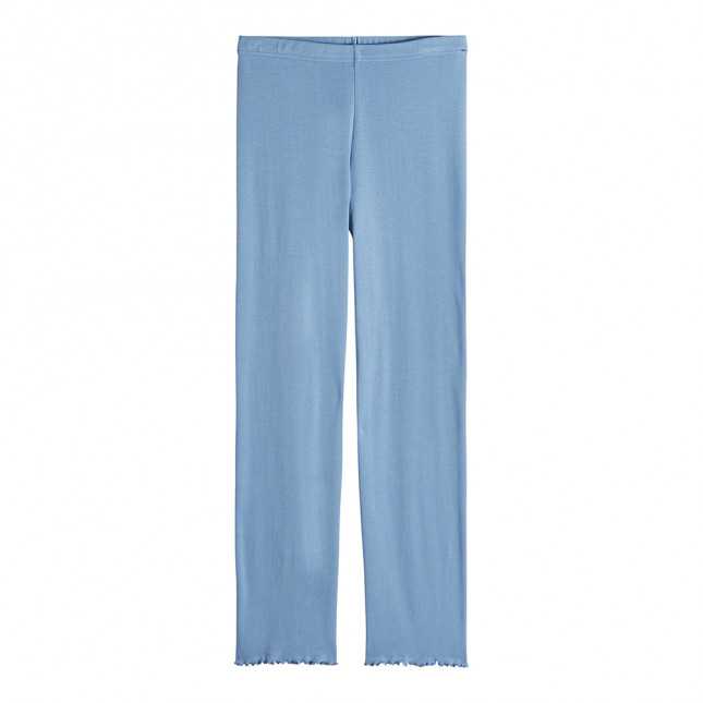 Pantalon ample bleu - Homewear - Made in France | Lemahieu