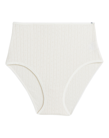 Culotte taille haute Pointel - Blanc