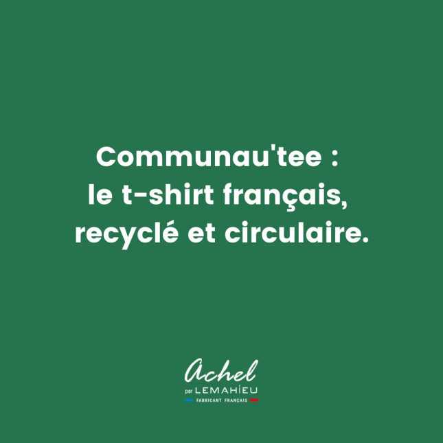 T-shirt mixte Communau'tee brodé - Naturel