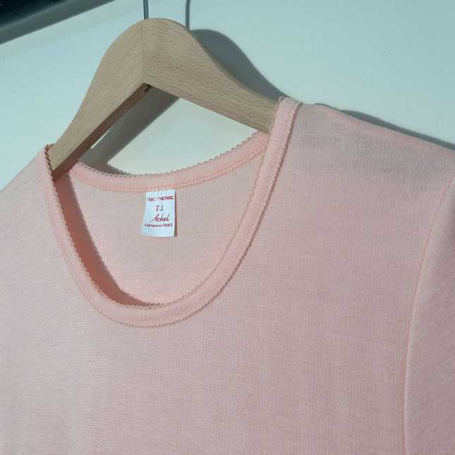T-shirt manches courte rose