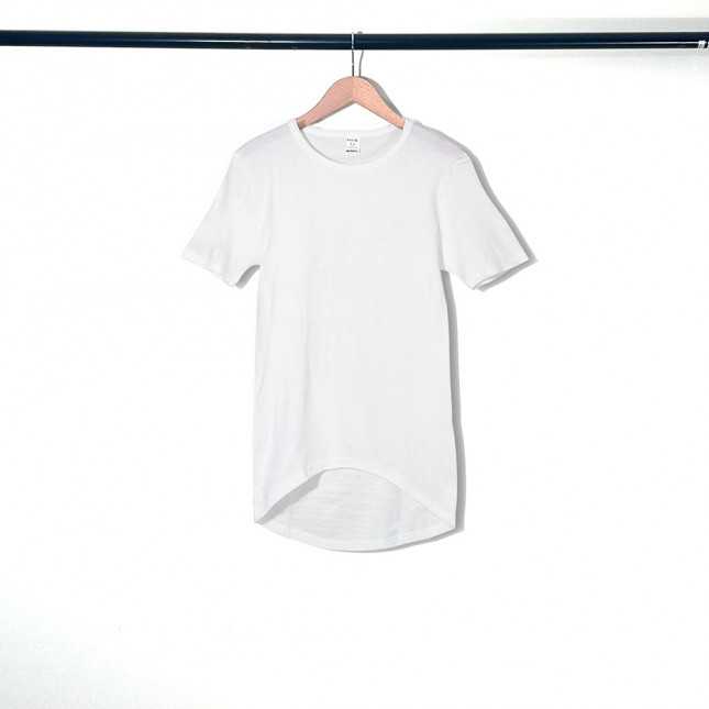 T-shirt dos long blanc