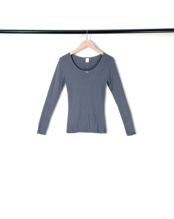 T-shirt manches longues petit noeud