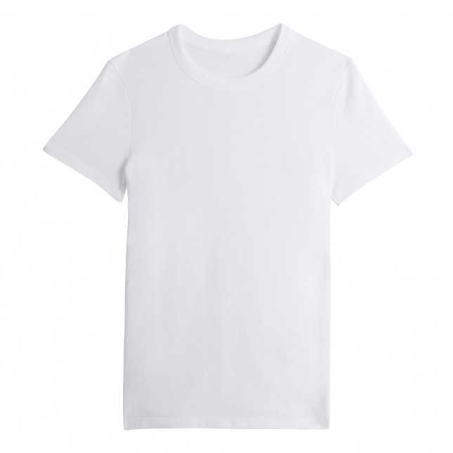 T-shirt blanc 100 % coton blanc homme