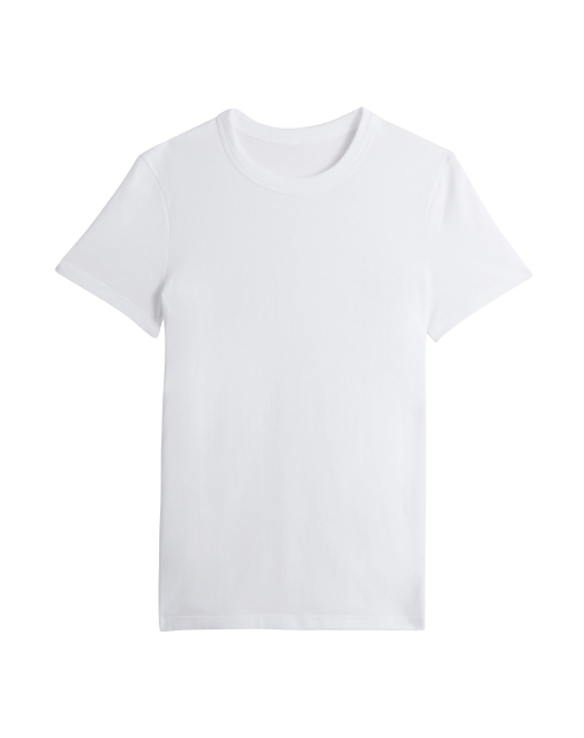 T-shirt col rond coton bio - Blanc