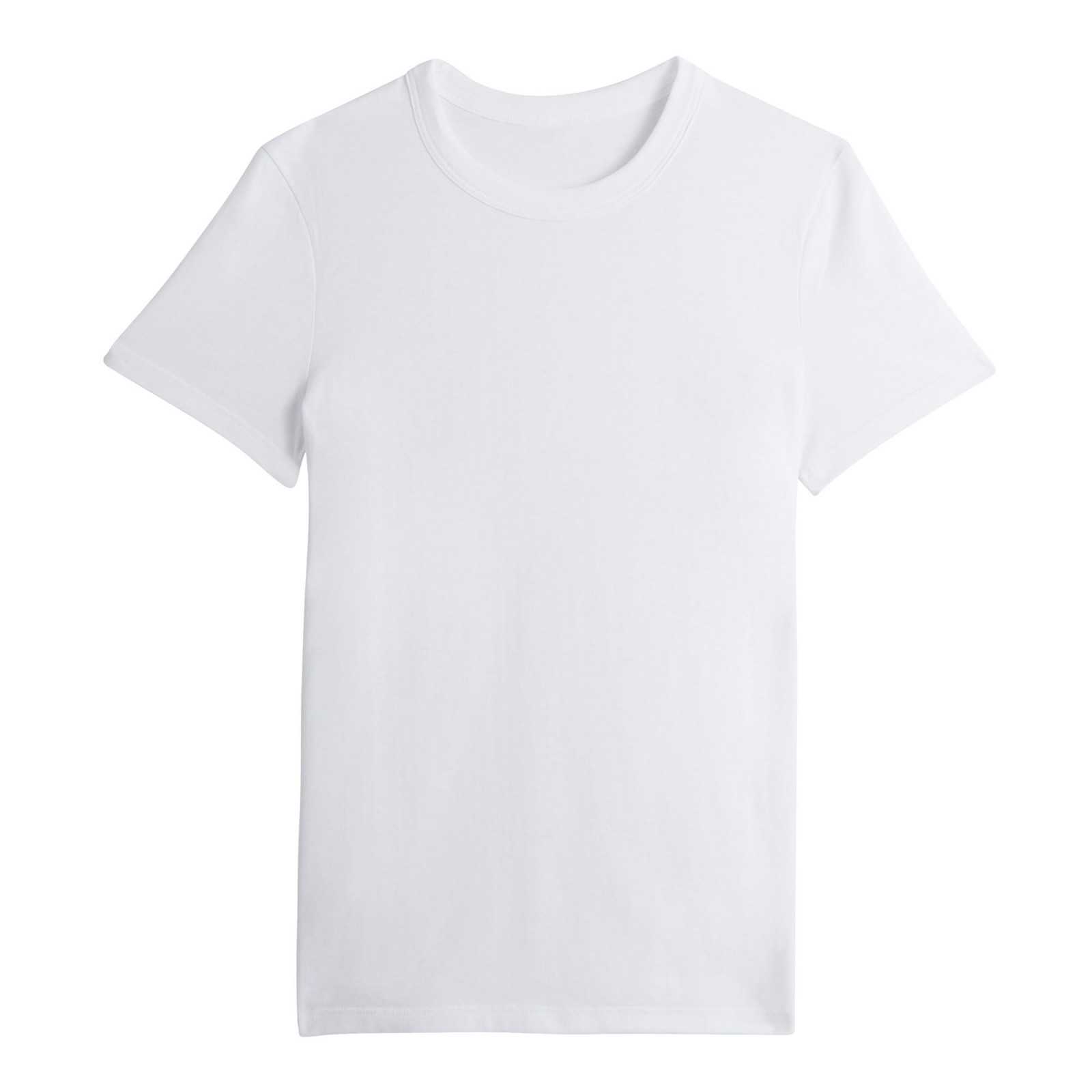 T-shirt blanc basique en coton Bio, et Made in | Lemahieu