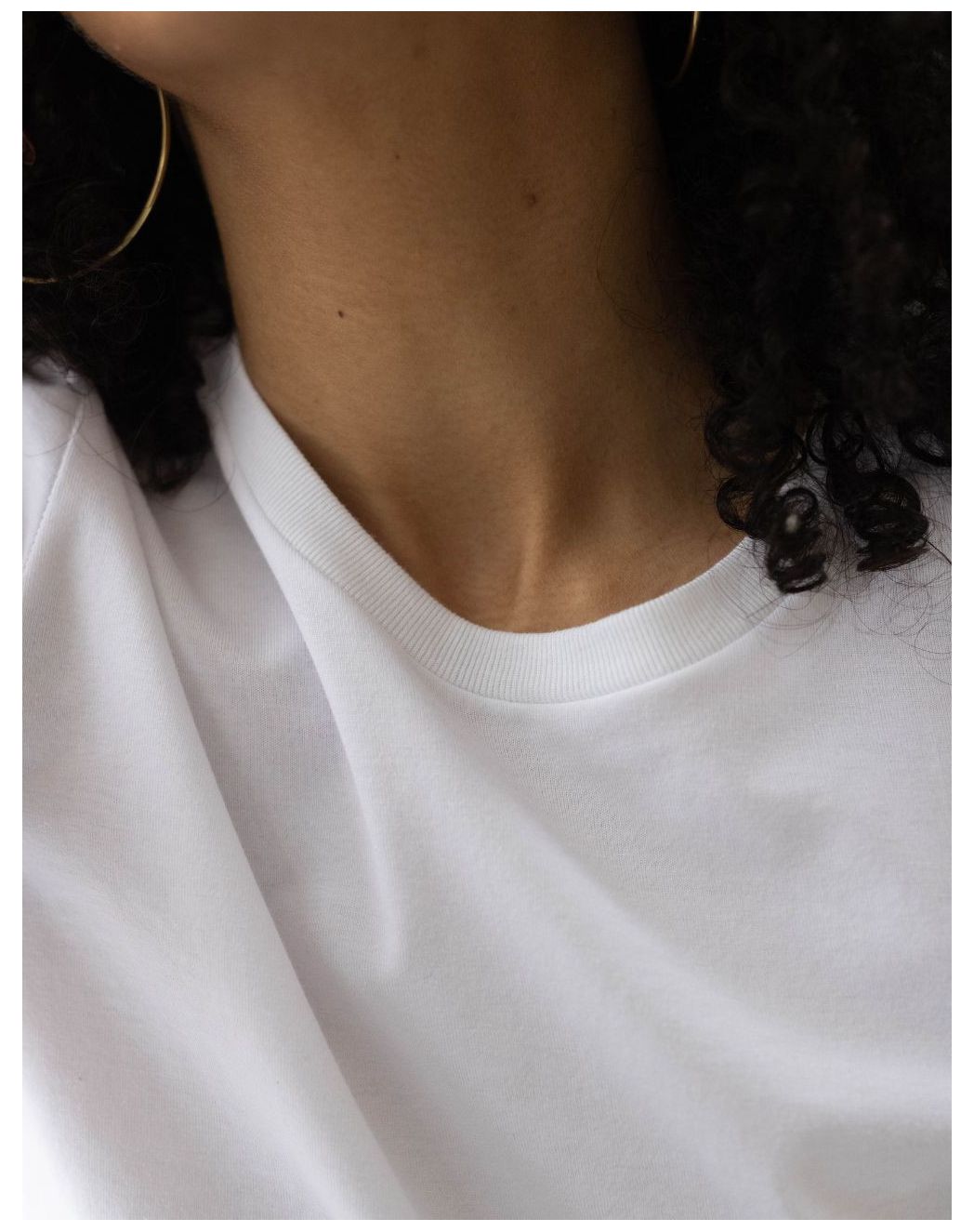 T-shirt Femme manches à revers coton Bio - Blanc
