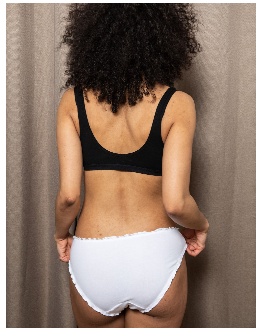 Culotte coton Bio Froufrou - Naturel