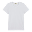 T-shirt en Coton BIO - Blanc - Femme
