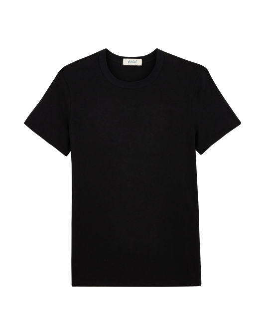 T-shirt col rond coton bio - Noir