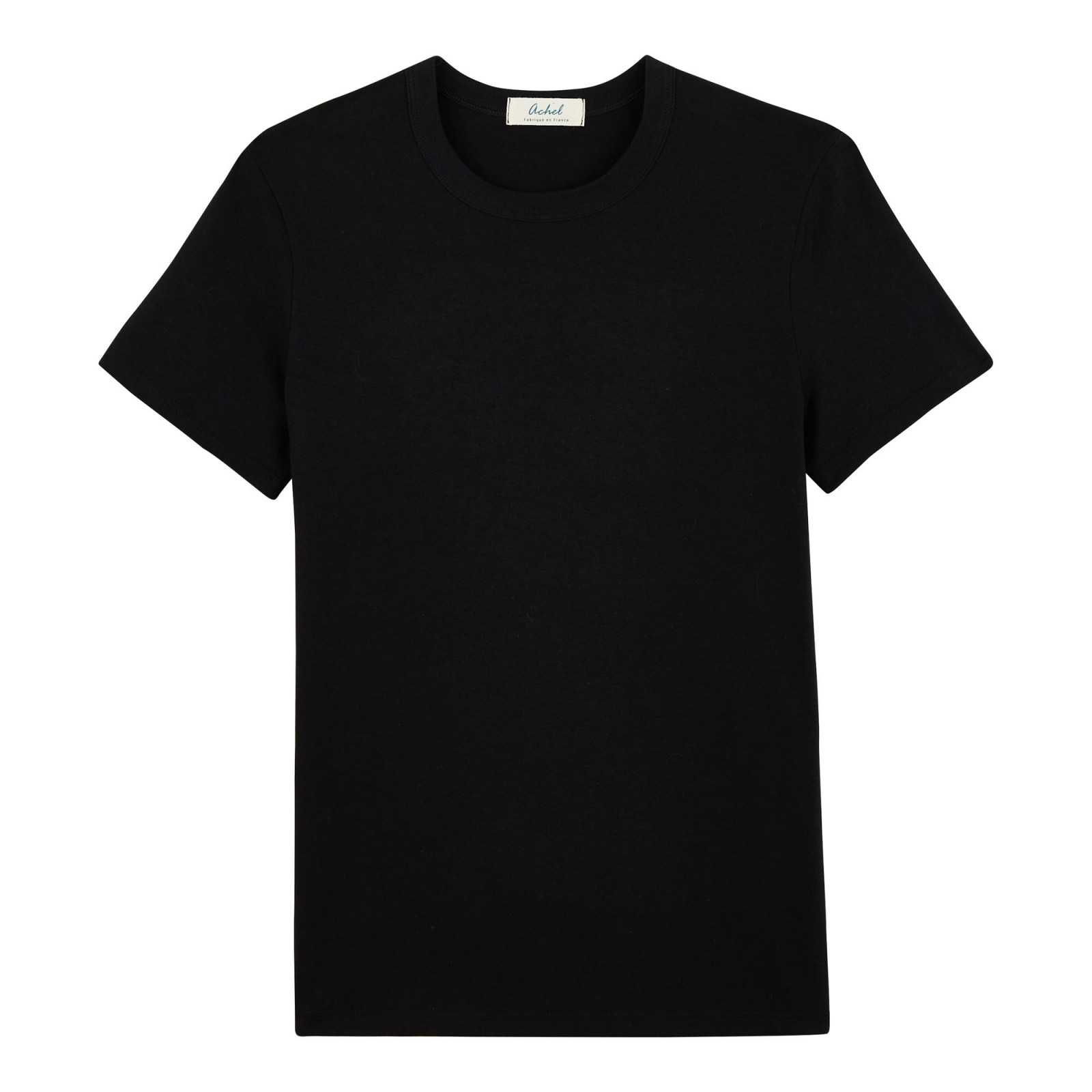 Le t-shirt noir basique en coton Bio, éthique et Made in France