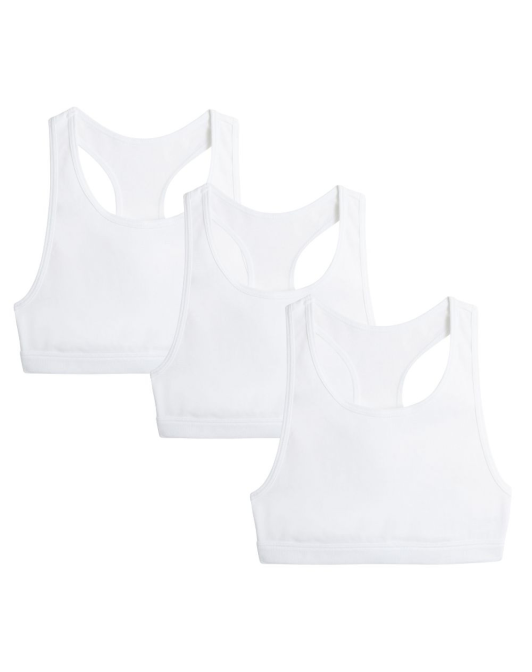 3x Brassières dos nageur - Blanc