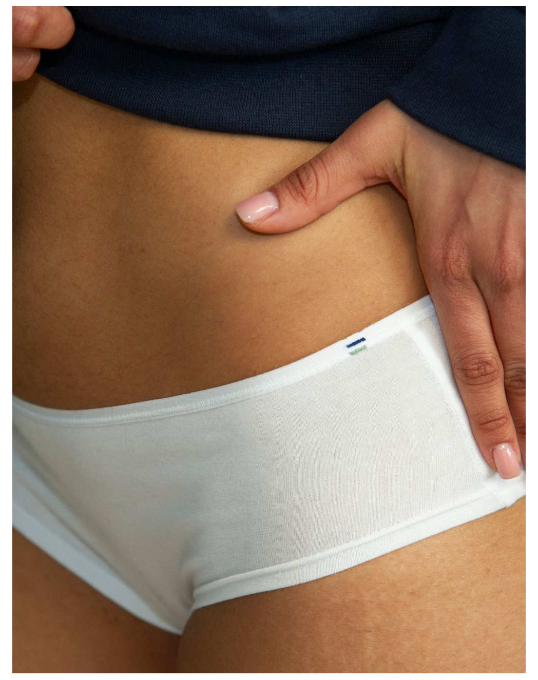 Shorty coton Bio - Blanc