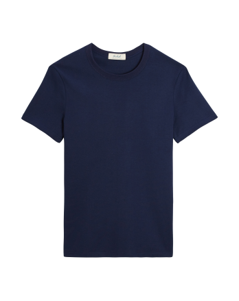 T-shirt homme coton bio - Marine