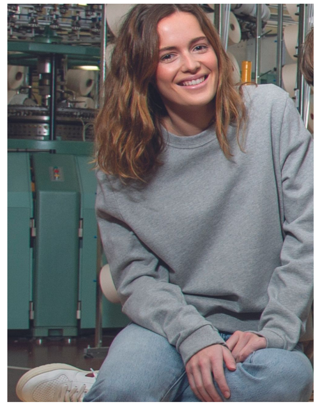 Sweat coton Bio - Mixte - Gris