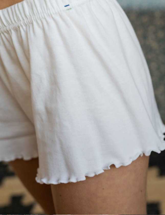 Lot de 2 shorts coton bio -La Flâneuse - Noir et Blanc