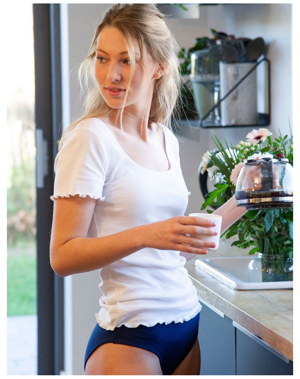 RESSOURCE - Culotte menstruelle Bio - Marine - Made in France