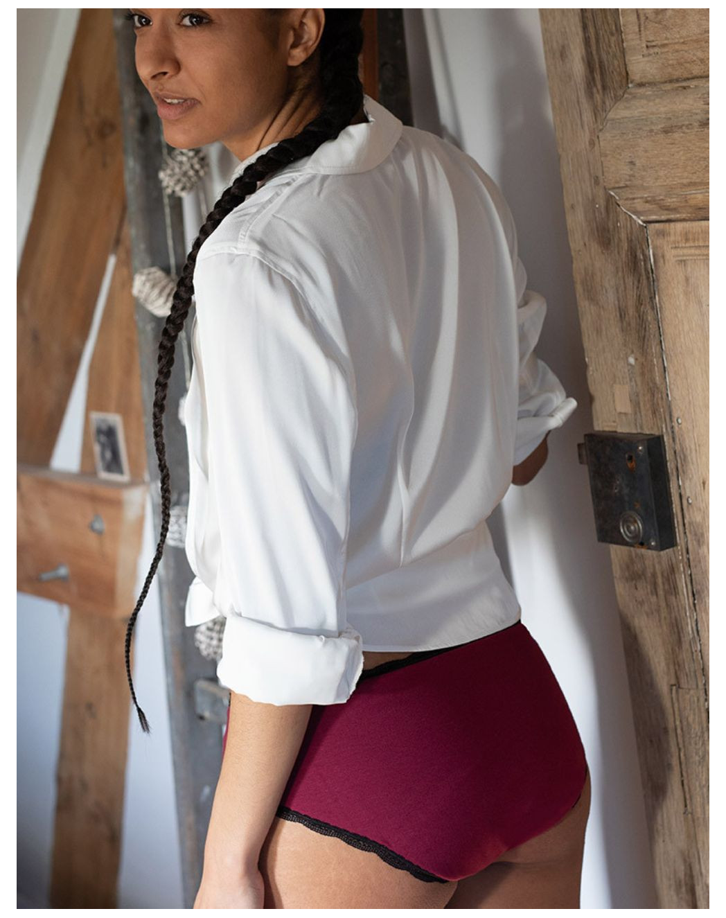 Shorty Menstruel Bio Grenat