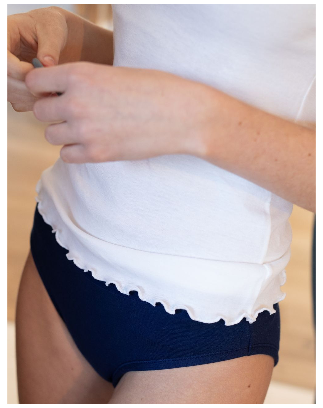 Pyjama T-shirt manches courtes et Short Femme - Blanc et Seigle