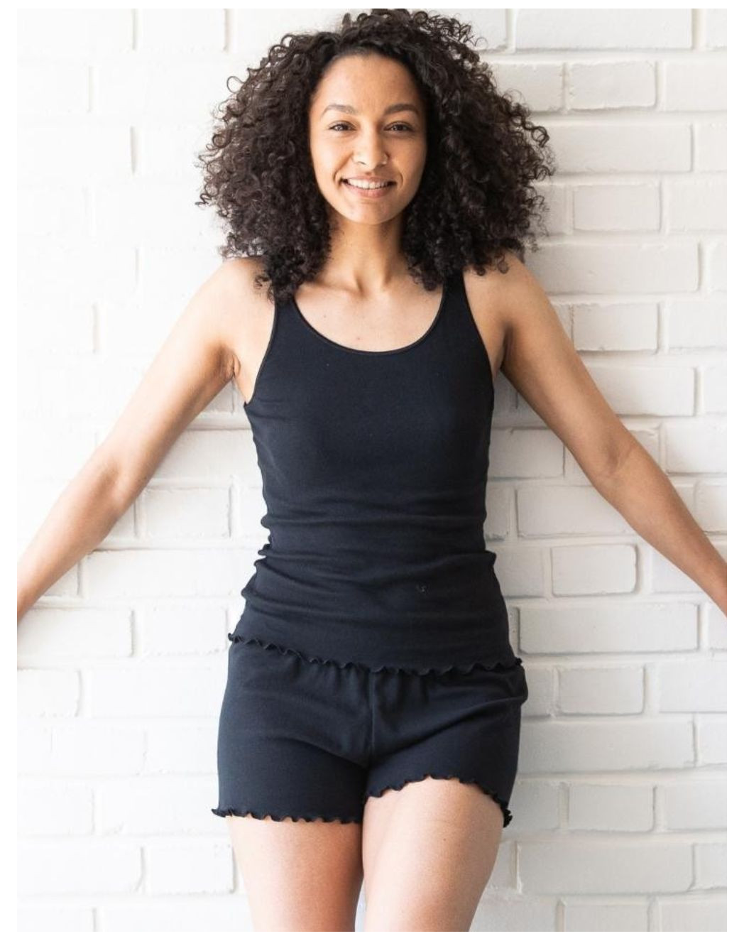 Pyjama Débardeur et Short - Noir