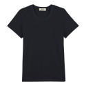 T-shirt en Coton BIO - Noir - Femme