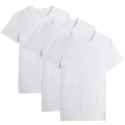3x T-shirts en Coton BIO - Blanc - Homme