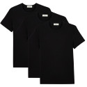 3x T-shirts en Coton BIO - Noir - Homme