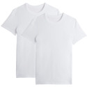 2x T-shirts en Coton BIO - Blanc - Homme