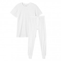 Ensemble chaud t-shirt et legging - Blanc