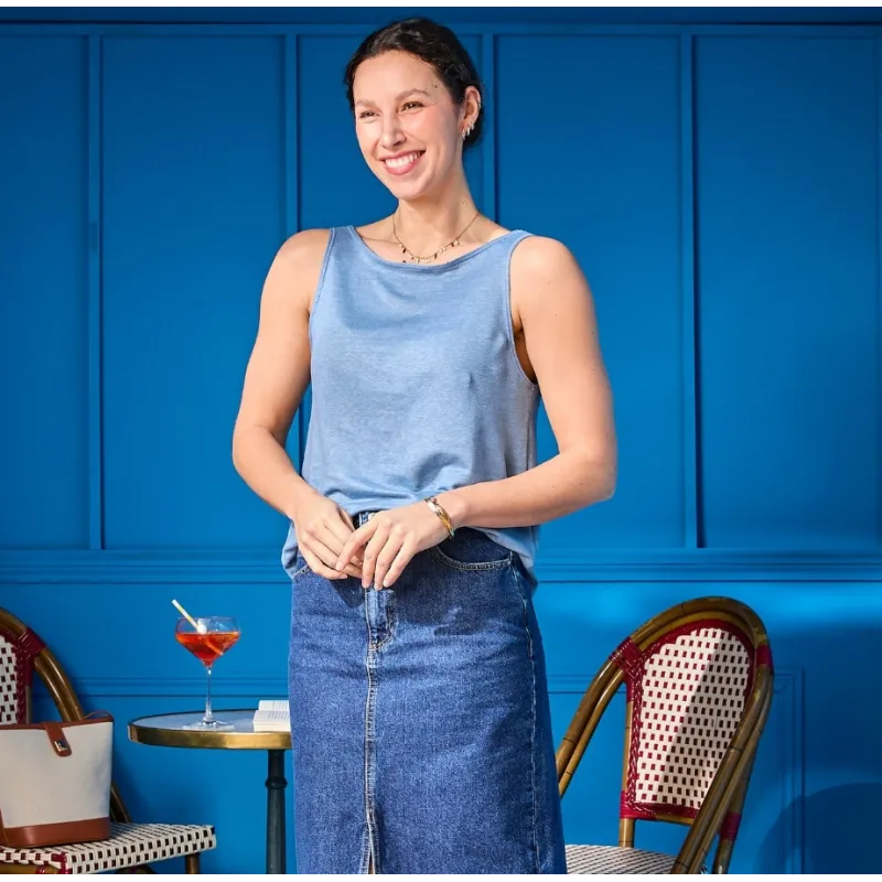 Débardeurs Femme & Tee-Shirts Sans Manches Made in France | Lemahieu