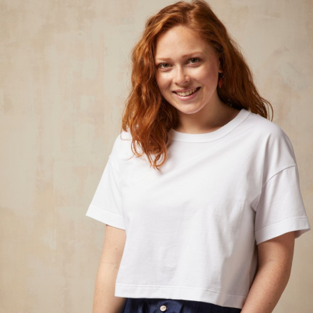 T-shirt Crop Top Made in France en Coton Bio | Lemahieu