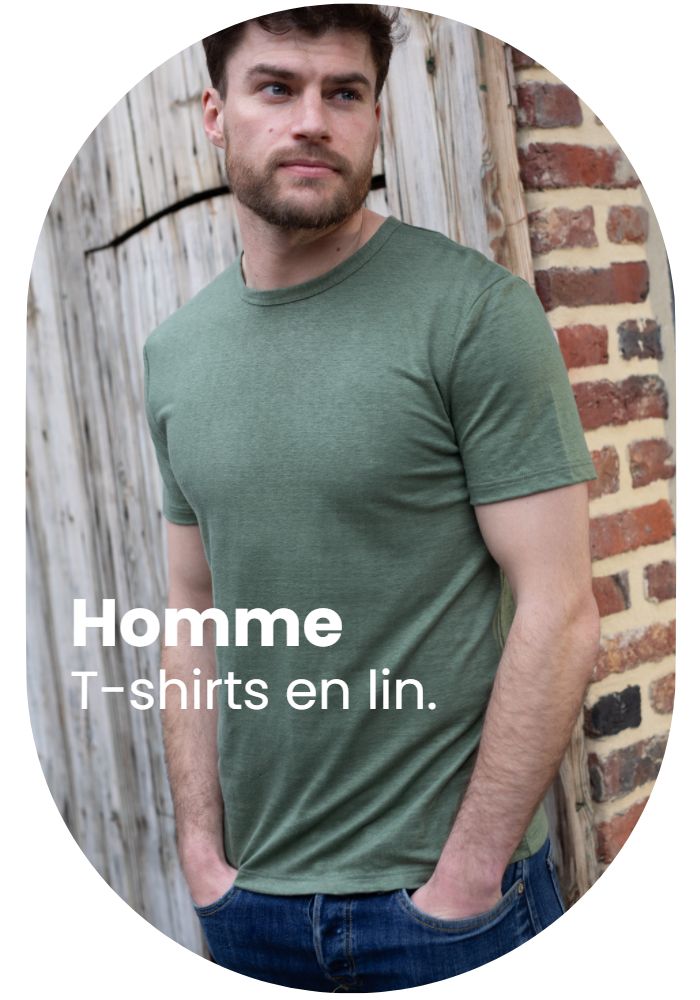T-shirts en lin français Achel par lemahieu
