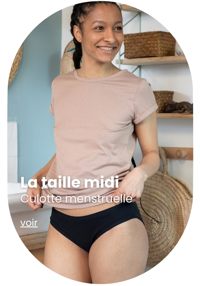 Culotte menstruelle en Coton BIO made in france | Lemahieu