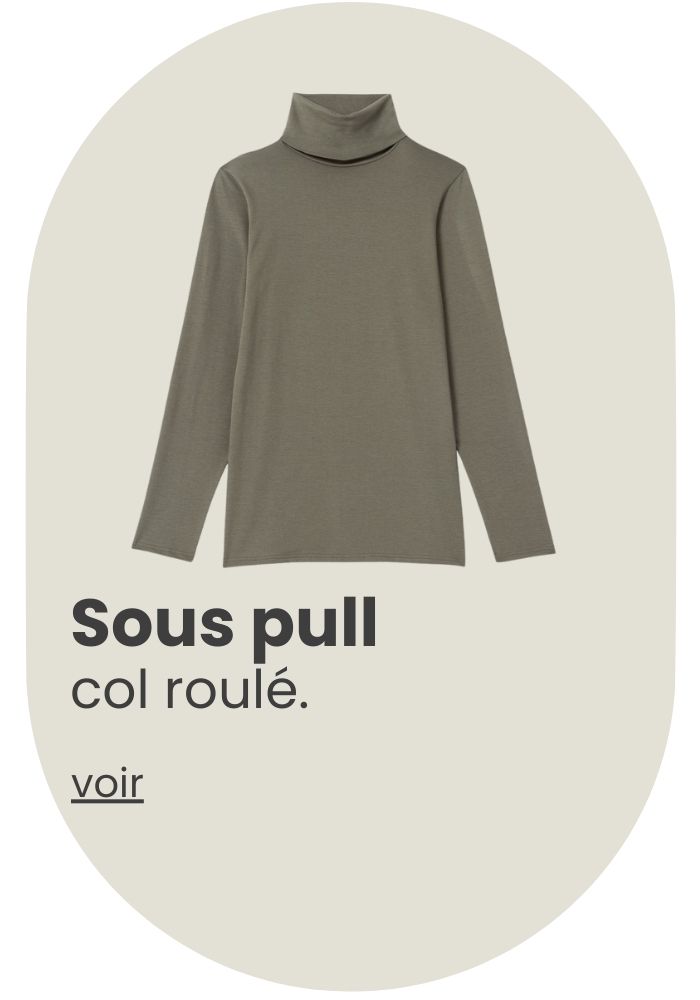 sous pull col roulé, Made in France