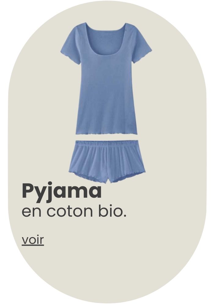 Pyjama T shirt et short, Made in France